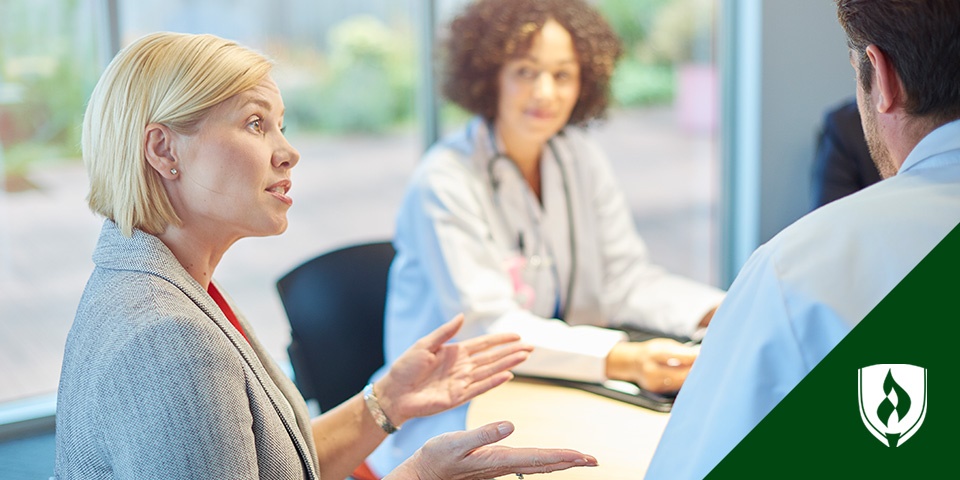 business woman speaking in meeting room