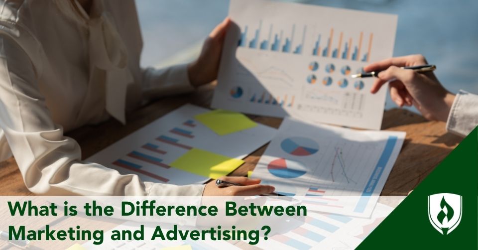 what is the difference between marketing and advertising