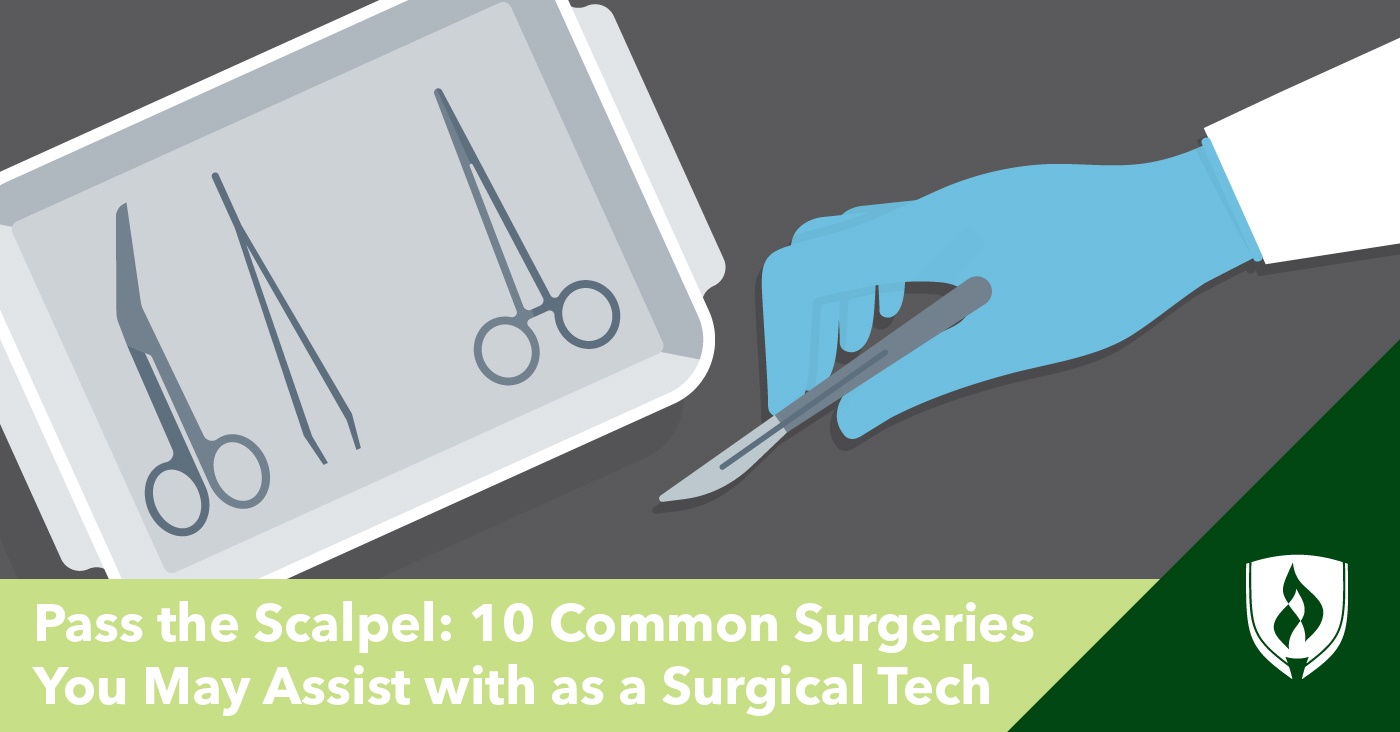 illustration of surgical tools on a tray