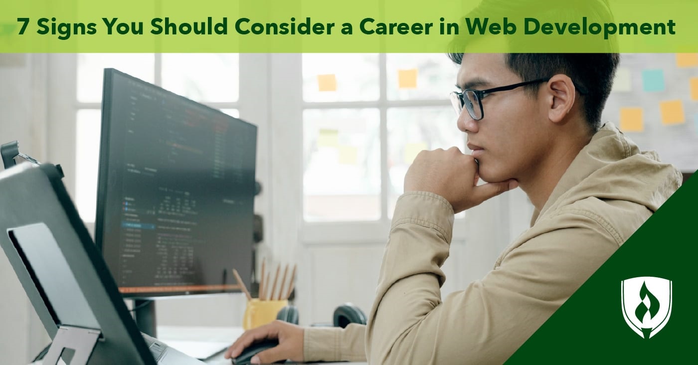 photo of a web developer working signs you should consider a career in web development