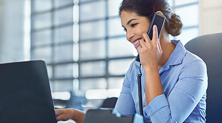 medical admin assistant on the phone