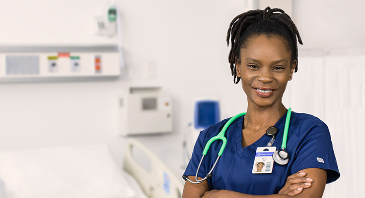 smiling female nurse